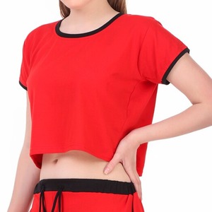Conjunto corto informal de verano con cuello redondo para mujer Nuevo lanzamiento Ropa de dos piezas con Bermudas y tops sueltos con bolsillos - Product Image 4