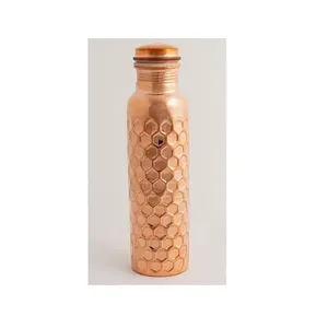 Premium Quality Ayurvedic <b>Copper</b> <b>Drinking</b> <b>Bottle</b> for Detox Weight Loss and Everyday Use Available for Factory Price from India - Product Image 3