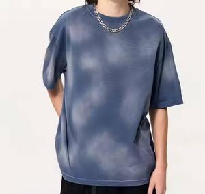 Camiseta Vintage con lavado ácido para mujer, ropa de calle personalizada, camiseta de gran tamaño de peso pesado, estampado de LICRA liso, venta al por mayor - Product Image 4