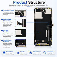 Écran tactile OLED souple de 6,7 pouces avec numériseur, ensemble d'affichage de remplacement, pièces de réparation pour téléphone portable pour iPhone 14 Pro Max