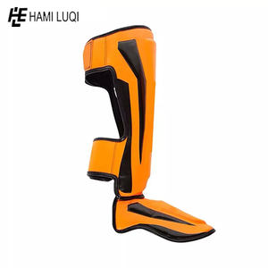High Quality Premium Cowhide Leather <b>Shin</b> <b>Pad</b> Wholesale <b>for</b> <b>Kids</b> and Adults Muay Thai Fighting Protection - Product Image 3
