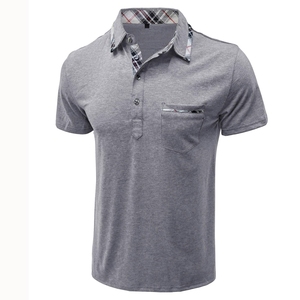 Nueva moda de hombre para camisas de verano de punto de algodón estampado al aire libre Sportwear Casual marca Drop Shipping - Product Image 1