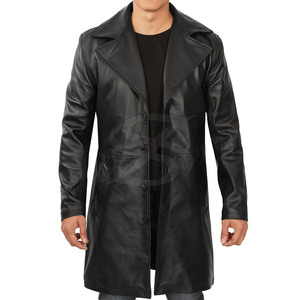 Abrigo de Cuero de Estilo Moderno para Hombre, Hecho con Material de Primera Calidad para Comodidad Invernal, Disponible en Color y Talla Personalizados - Product Image 1