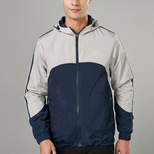 Chaquetas para Hombre de Diseño Personalizado Hechas en Fábrica, con Bloques de Color, Cuello Alto, Estilo Urbano, Impermeables, Resistentes al Viento y Transpirables - Product Image 1