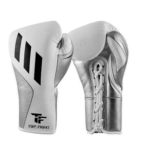 Gants de boxe en cuir de vachette haut de gamme pour le kick-boxing et le fitness, avec lacets, modèle Winning - Product Image 5