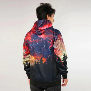 Nouveauté 2025 – Sweat à capuche brodé en coton de haute qualité, surdimensionné, écologique, avec motif uni par sublimation intégrale, collection automne - Product Image 4