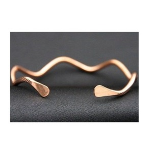 Handmade pure <b>copper</b> <b>bracelet</b> for <b>men</b> women arthritis pain relief healing <b>magnetic</b> therapy bangle adjustable open cuff design - Product Image 4