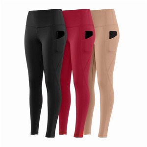 Leggings de compression pour femmes, taille haute, élastique, coupe ajustée, écologiques, légers, respirants, longueur intégrale, uni, taille plus - Product Image 4