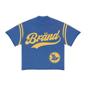 2025 ropa informal de marca personalizada, venta al por mayor, precio barato, chándales de verano para correr, conjuntos de camisetas y pantalones cortos de Color azul real personalizados - Product Image 1