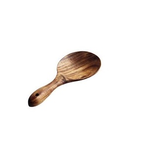 Cuillères en bois faites à la main brillant poli en bois riz pagaie cuillère de service cuillère en bois antiadhésive à vendre - Product Image 2