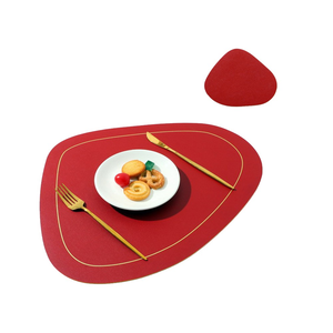 Manteles individuales de cuero para mesa de comedor Manteles individuales tejidos y utensilios de cocina y restaurantes y con venta - Product Image 1