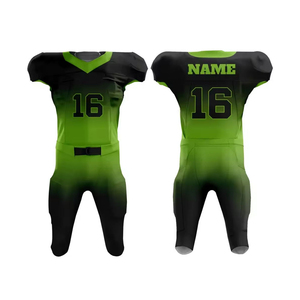 Nuevo Uniforme de Fútbol Americano Personalizado de Alta Calidad, Transpirable, de Secado Rápido, Poliéster/Algodón con Mangas Cortas, MOQ Bajo - Product Image 2