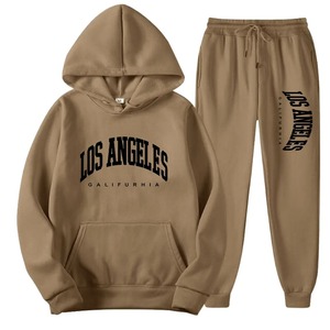 Hombres/Mujeres Trajes deportivos Moda Chándal Sudaderas con capucha + Pantalones Conjuntos de dos piezas Correr Casual Sudaderas Pantalón de chándal - Product Image 1