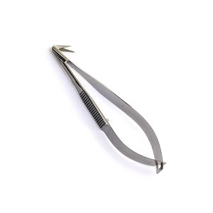 Micro tijeras en ángulo Premium de 125mm, cuchillas finas afiladas con mango plano, diseño curvo de acero inoxidable de SurgiRight Instruments - Product Image 3