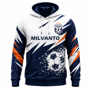 Sudadera con Capucha de Fútbol Personalizada para Hombre |   Sudadera de Entrenamiento para Equipo de Fútbol |   Sudadera Deportiva Sublimada de Forro Polar 100% Poliéster 320 GSM - Product Image 1
