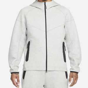 เสื้อมีฮู้ดแบบซิปรูดสำหรับผู้ชาย, เสื้อมีฮู้ดขนแกะขั้วโลกน้ำหนักมากใส่ได้ทั้งชายและหญิง - Product Image 1