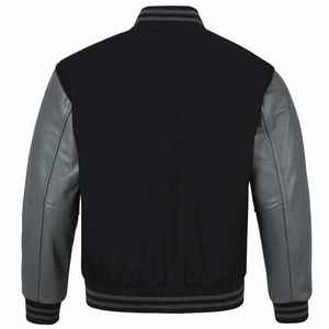 Veste universitaire de sport de haute qualité pour hommes, veste de baseball décontractée avec manches en cuir léger, veste universitaire - Product Image 4