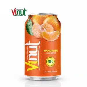 VINUT 330ml 만다린 주스 제조 화이트 라벨 뜨거운 판매 제품 청량 음료