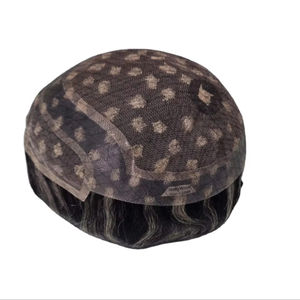 Perruque et toupet 100% cheveux humains, cheveux vierges chinois Remy, prothèse Taz Hair BD Lace Front Water Wave - Product Image 4