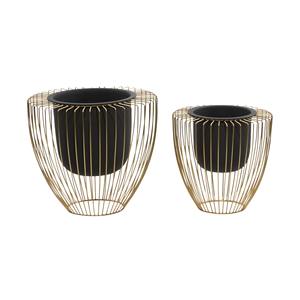 Jarrón estilo alambre con maceta negra, elegante acento decorativo, perfecto para sala de estar, mesa de comedor e interiores modernos para el hogar - Product Image 6