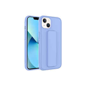 Coque en silicone liquide premium pour iPhone 14 Plus - Housse de protection pour mobile en silicone souple lilas - Product Image 1