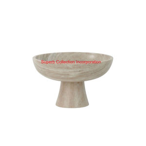 Highest Quality Hand-Carved Natural <b>Grey</b> Marble Decorative <b>Bowl</b> Modern Polished Stone <b>Fruit</b> Centerpiece For Elegant Home Decor - Product Image 3