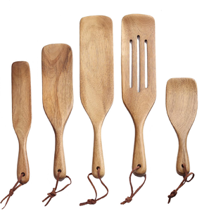 Ustensiles de cuisine Bâton de mélange de pain au levain en bois Bâton d'agitation Spurtle Spatule à pain Outil - Product Image 3