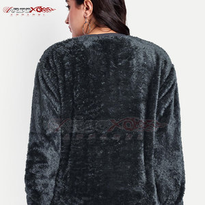 Sudadera Sherpa para mujer con puños acanalados y sudadera holgada cálida Sherpa Fleece - Product Image 4