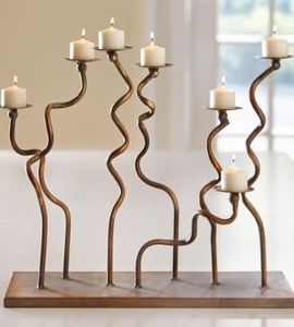 Arrival Design Vintage Aluminum Single-head Candlestick Plate <b>Taper</b> <b>Candle</b> <b>Holder</b> Stand With Clear Glass Votive - Product Image 3