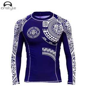 Vente en gros d'éruptions cutanées MMA BJJ imprimées par sublimation numérique à manches courtes pour hommes et enfants Protège-tissu longue durée - Product Image 3
