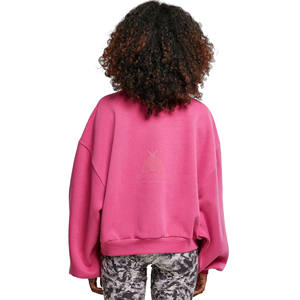 Sudadera de Moda para Mujer, Estilo Holgado, con Logotipo Estampado en la Parte Delantera, Cuello Redondo, 100% Algodón, Felpa, Personalizable, ODM, Ecológica - Product Image 3