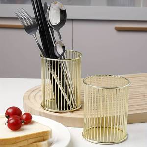 Customized Metal Mesh Design Cutlery Holder Dinner Table Decoration in Bulk Price - Product Image 3