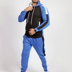 Ensemble de survêtement de sport pour homme, coupe-vent en polyester, veste et pantalon pour activités de course en plein air - Product Image 3