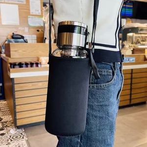 High Borosilicate Glass <b>Cup</b> <b>Large</b> Capacity Heat Resistant <b>Tea</b> Water Separation Portable Insulated <b>Cup</b> for Home & Outdoor - Product Image 2