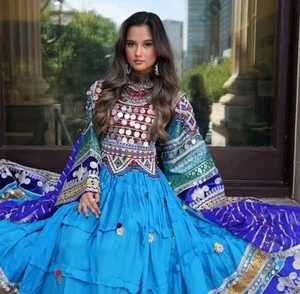 ชุดปาร์ตี้และงานแต่งงานแขนยาว afghan kuchi สำหรับผู้หญิงชุดปาร์ตี้และงานแต่งงานแขนยาวขนาดใหญ่พิเศษ - Product Image 3