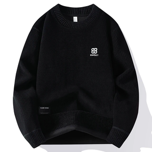 Número de alta calidad Cuello redondo Fleece Gris Ropa de hombre Sudaderas con capucha deportivas Sudaderas con capucha Hombres Sudadera Pullover - Product Image 2