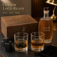 Coffret Cadeau de Whisky SHUNSTONE avec Bouteille de Whisky, Deux Pierres et Boîte en Bois – Coffrets Cadeaux d'Entreprise Personnalisables