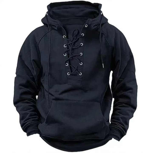 Sweats à capuche doublés thermiques 100% coton avec fermeture à cordon personnalisé Pull Hoodies Prix bon marché pour Noël et le Nouvel An - Product Image 4