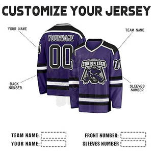 Nouveautés uniformes de hockey sur glace adultes professionnels faits à la main maillots de hockey sur glace vierges OEM et internationaux de haute qualité - Product Image 4