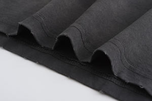 T-shirt personnalisé pour homme 100% coton à manches longues, logo vintage personnalisé, t-shirt délavé surdimensionné - Product Image 6