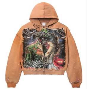 Sudaderas con Capucha Bordadas de Moda Urbana con Cierre de Cremallera, Hechas Directamente en Fábrica a Precio de Mayoreo - Product Image 6