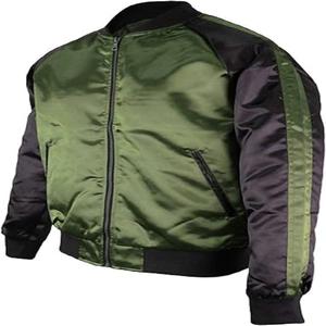 Chaqueta de hombre de calidad superior personalizada 100% poliéster satén chaquetas de bombardero Raiders chaqueta de bombardero cortavientos Unisex - Product Image 6