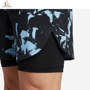 Shorts de course respirants et à séchage rapide pour hommes, imprimés par sublimation, 2 en 1, vêtements de sport professionnels pour l'extérieur - Product Image 4