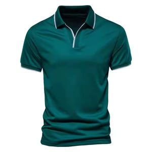 Último diseño de los hombres para la fábrica de polos al por mayor camisas de alta calidad de secado rápido Casual personalizado bordado Logo impreso camisas - Product Image 5