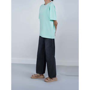 Pantalones Vaqueros de Pierna Ancha, Cintura Natural, Corte Clásico, Logotipo Personalizado, Fabricante OEM ODM, Proveedor Mayorista, Exportador de Marca Privada - Product Image 3