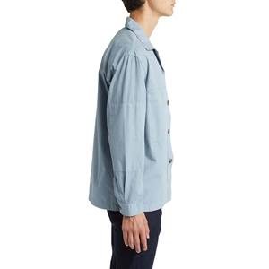 Chaqueta transpirable de trabajo personalizada para hombre, chaqueta de lona pesada con múltiples bolsillos bordados, chaqueta informal de verano con cuello de solapa - Product Image 3