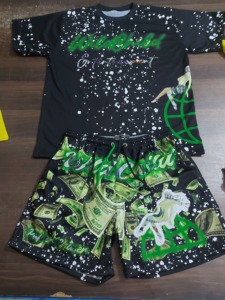 Ensemble t-shirt et short en jersey personnalisable pour hommes et femmes avec un design unique et une personnalisation de la taille - Product Image 5