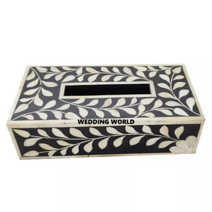 Luxury Wood <b>Tissue</b> Box Classic Green Powder Coated Stylish Handmade Top Selling Kitchenware New Wholesale Wooden <b>Tissue</b> Box - Product Image 4