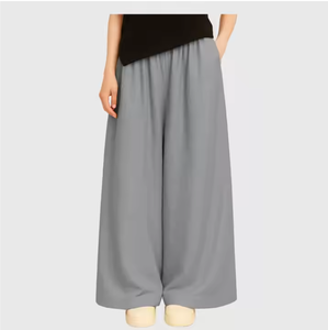 Nuevos pantalones bombachos informales para mujer, cintura elástica, ligeros, impermeables, de secado rápido, con lazo de encaje, arrugados, transpirables, con protección solar - Product Image 2