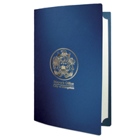 Porte-documents en cuir PU personnalisé pour diplôme de fin d'études, porte-papier pour diplôme, porte-menu scolaire, porte-permis